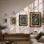Golden Study Botanical - Framed Print-1336452702-1336452679