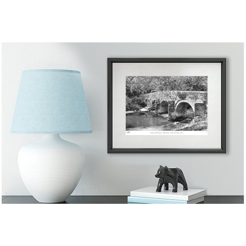 Plym Bridge, Bridge And River 1925 by Francis Frith - Single Picture Frame Print, 40cm H x 50cm W x 2.3cm D