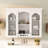 Wall Mounted Bathroom Cabinet With 2 Glass Doors, Ample Storage, And Adjustable Shelves For Modern And Retro Home Decor