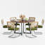 Ensemble de table de salle à manger Mid Century-260408459-238033698-238033710