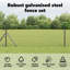 Vidaxl Chain Link Fence With 7 Posts Galvanised Steel-114858435-114858442