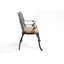 Banc en fonte d'aluminium avec coussin-2057082068
