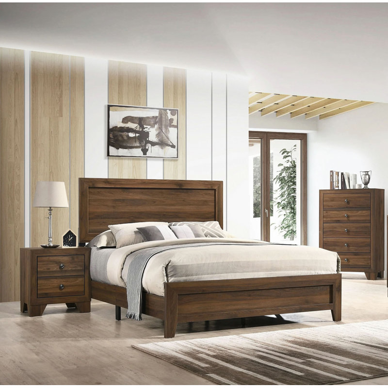 Magnifique meuble de chambre contemporain en bois à panneau 1pc