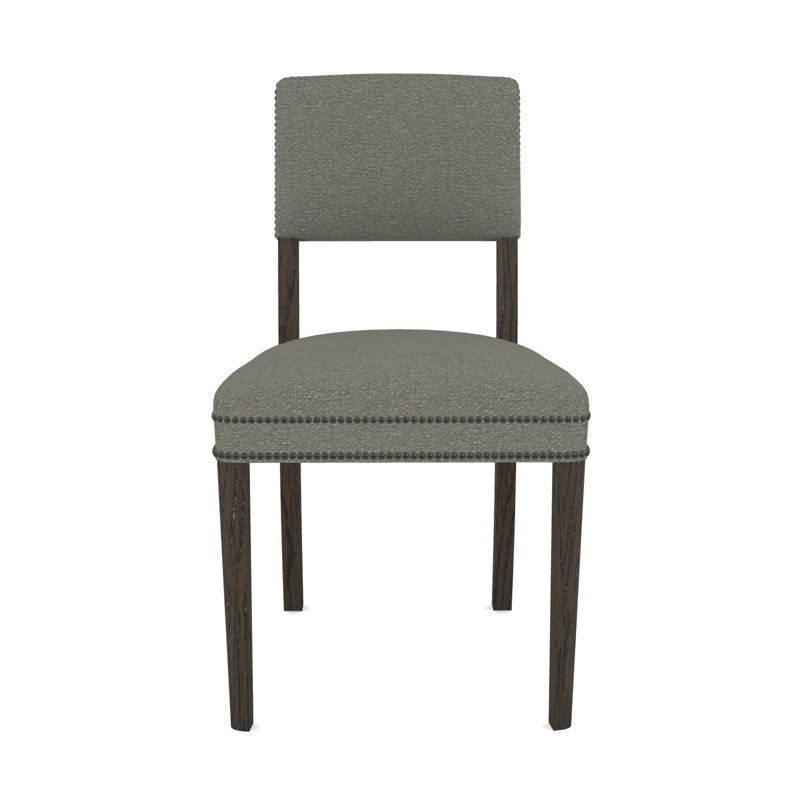 Fauteuil d'appoint Newton, Chenille Crypton® ardoise Nomad, La Havane
