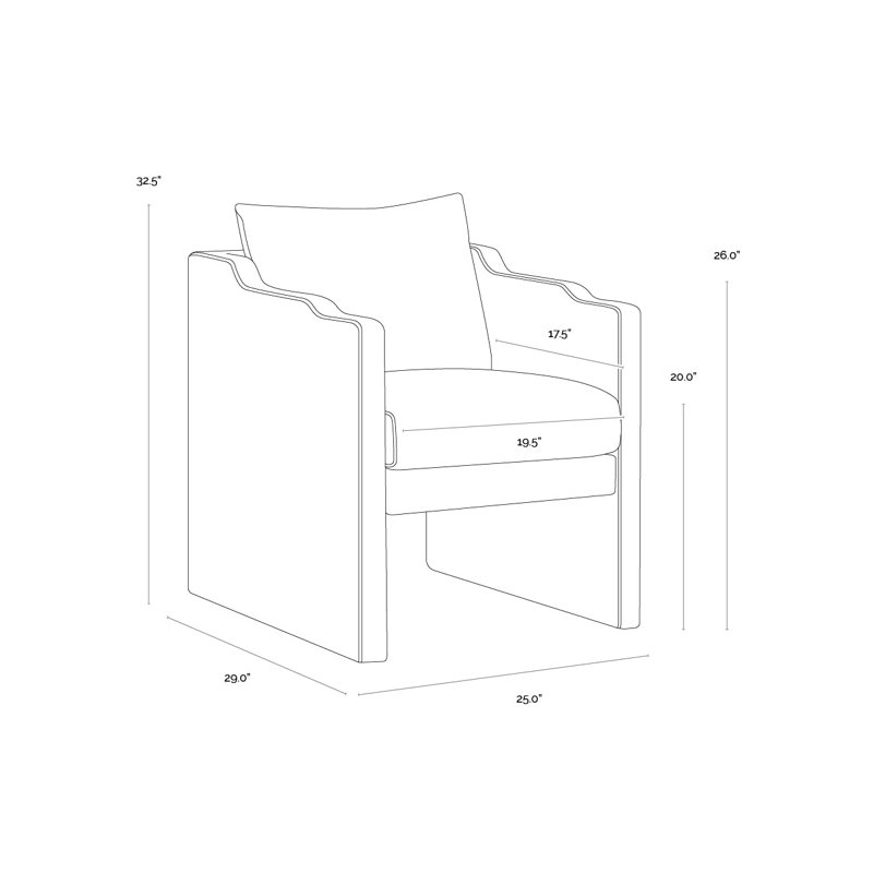 Scala Upholstered Arm Chair