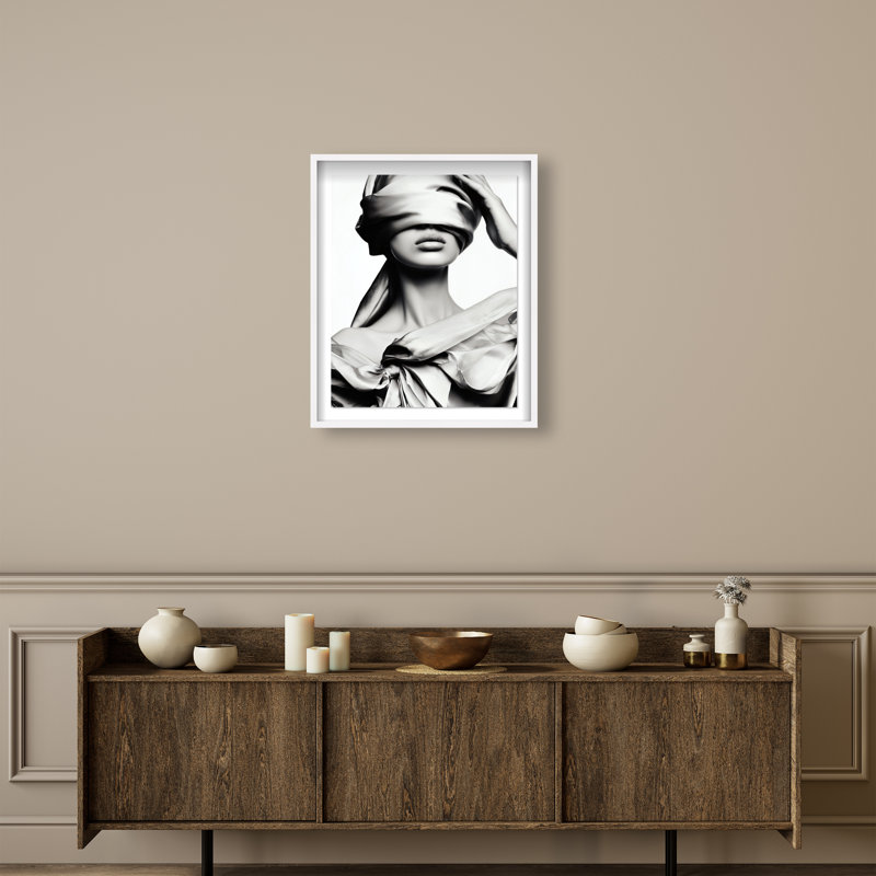 Blinded Grace II Framed Graphic Art, 31.5"H x 25.5"W, White Shadowbox