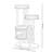 Modern and Simple Off-white Cat Climbing Frame