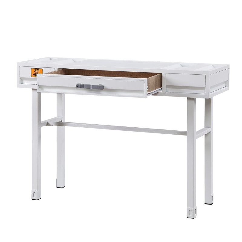 Desk,White Writing Desk With 1 Drawer