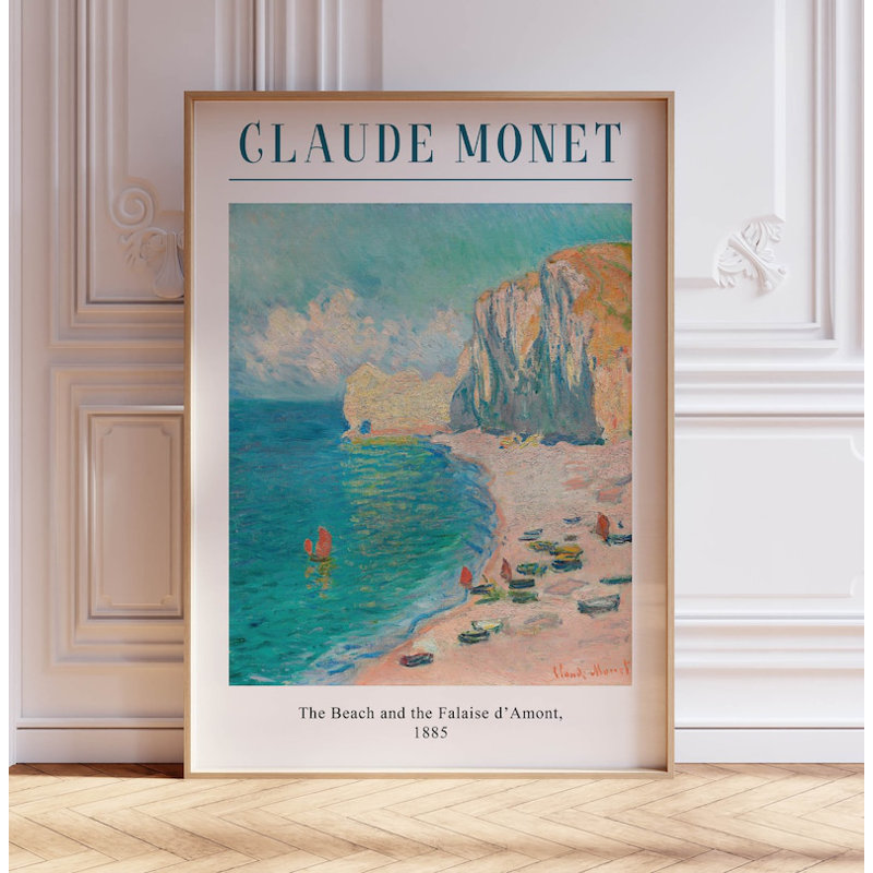 The Beach And The Falaise - No Frame Print