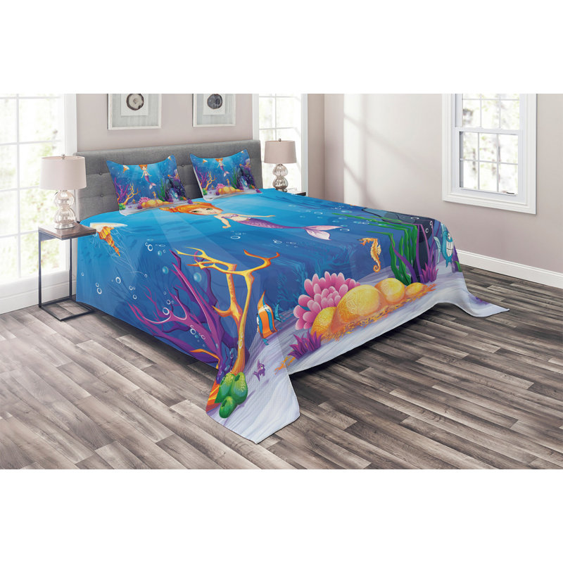 Coverlet, King Bedspread + 2 Shams