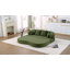  Canapé-lit convertible de 70 po, canapé-lit 2 en 1 désossé, causeuse pliable en chenille avec 4 coussins, causeuse pour petits espaces, salon, chambre à coucher, sans assemblage-432253364