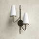 Walling 2 Light Dimmable Armed Sconce