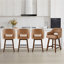 Tabouret de comptoir en similicuir Lainey