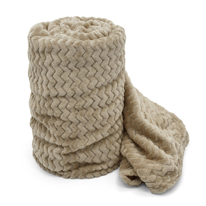 Balthasar Throw Blanket, W23 x L35cm, Latte