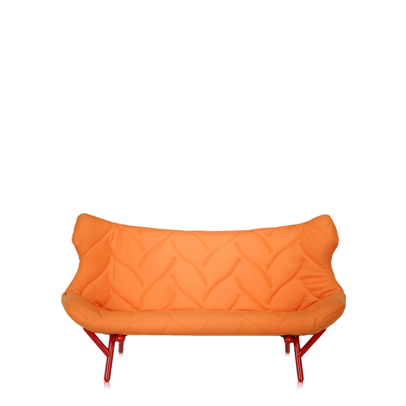 Foliage Loveseat, Red, Green Trevira™