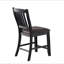 Chaise haute en noir rustique