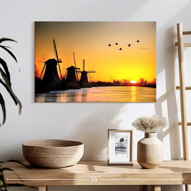 Alvord Sunrise Windmills, H 16 po x l 24 po