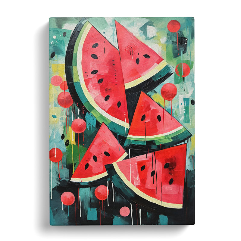 Watermelon Abstract - Print, 60cm H x 40cm W x 3cm D