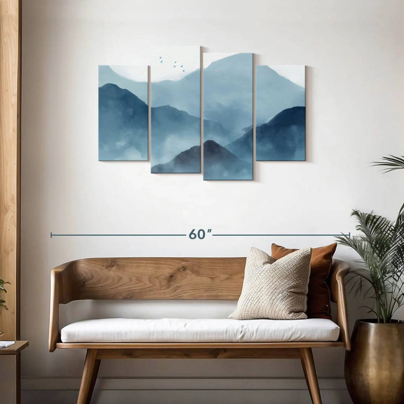 Alvord Abstract Mountain Range, 27" H x 43" W