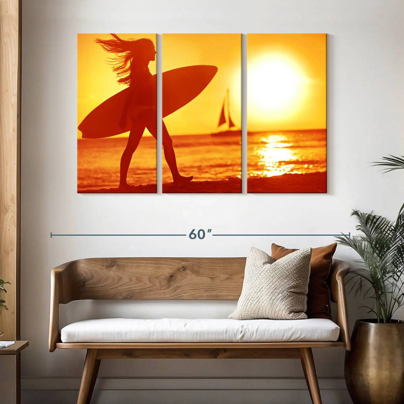 Senne Hot Summer Surfer, 32" H x 50" W