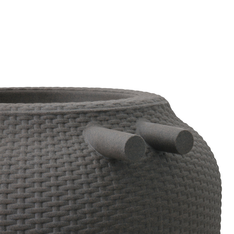 Baril de pluie en osier, 50 gallons, Moka au chocolat
