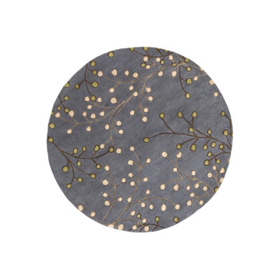 Elsberry Hand Tufted Wool Floral Indoor Rug