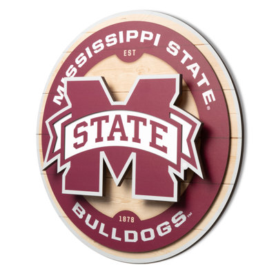 NCAA Mississippi State Bulldogs 3DX Circle Wall Art