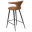 Flair Upholstered Counter Stool with Metal Frame-1822329036