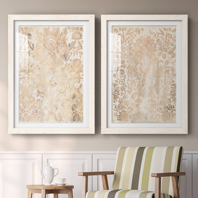 " Walnut Damask III " 2 - Pieces