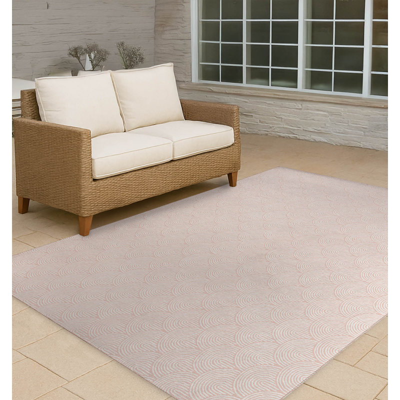 Rolling Humps Non-Slip Outdoor Rug, Rectangle 4' x 6'