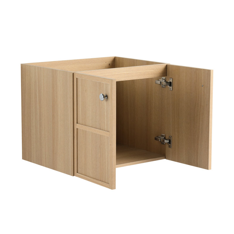 Meuble-lavabo de salle de bain de 61 cm (24 po) en contreplaqué de chêne - Moderne et fonctionnel, fabriqué avec des matériaux de qualité pour une durabilité accrue