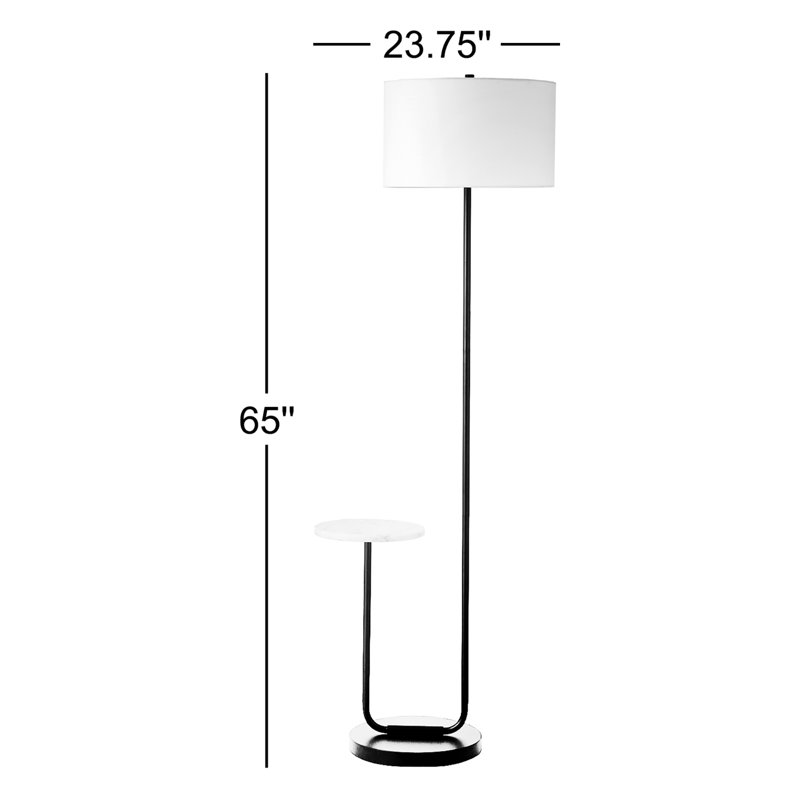 Jacinta 65'' Tray Table Floor Lamp, Brass