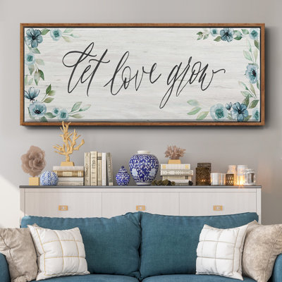 «Let Love Grown», toile encadrée