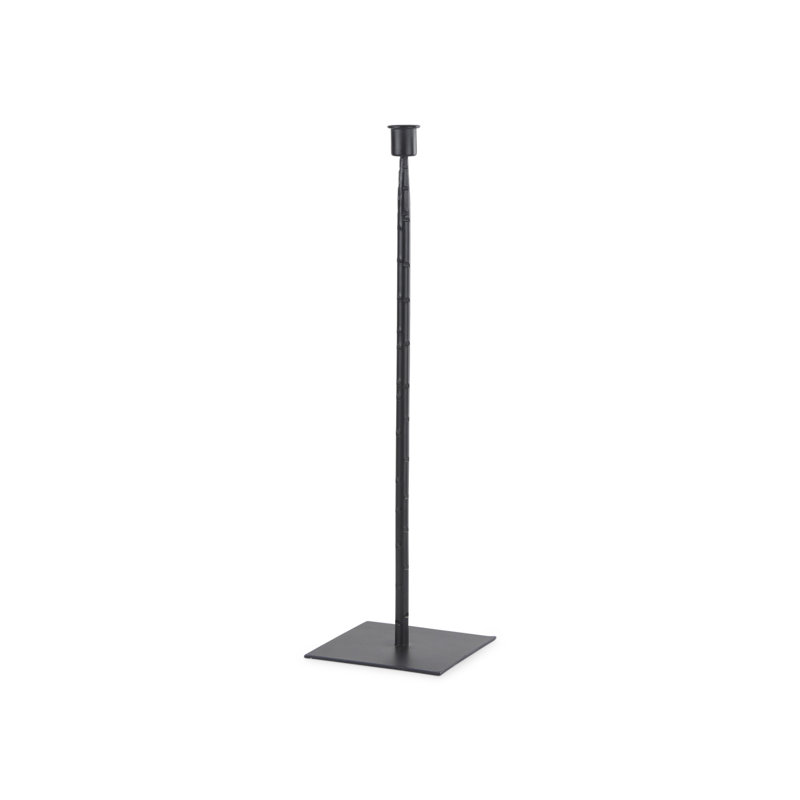 18" Black Metal Tabletop Taper Candlestick