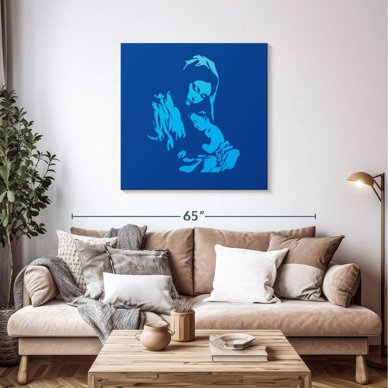 Javetta Mother Mary And Jesus, 39" H x 39" W