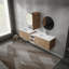 Meuble-lavabo mural 84 po avec lavabo et armoire d'appoint 84 po