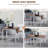 55" Solid Wood Kitchen Table, Drop Leaf Tables For Small Spaces, Folding Dining Table, Brown