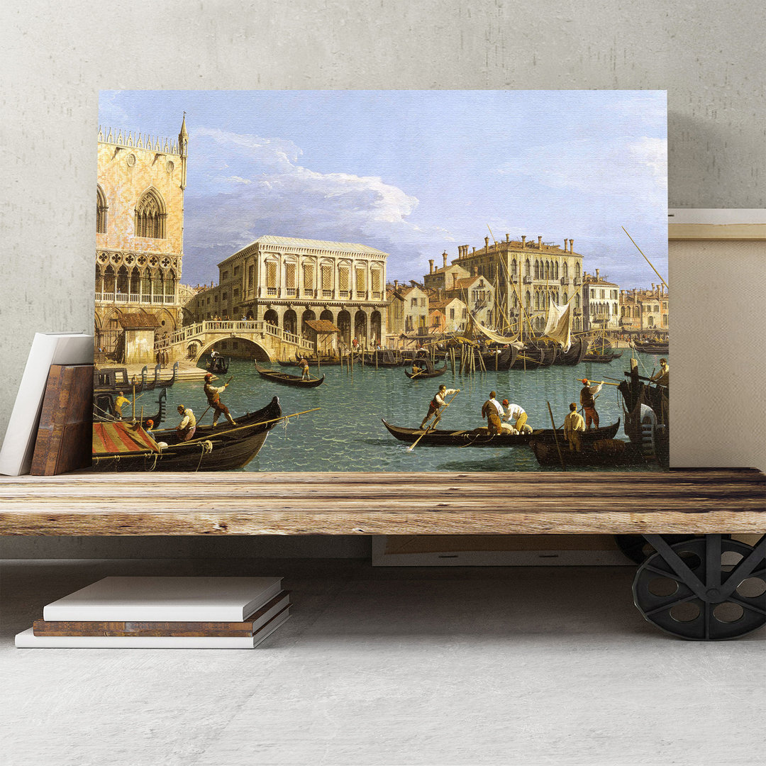 'Riva Degli Schiavoni, Venice' by Painting Print on Canvas