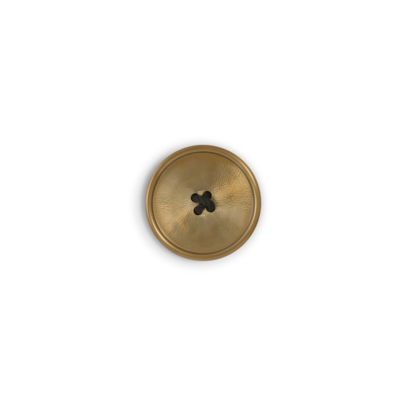 Dimensional Button Tile, Gold