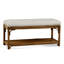 Summer Retreat Wicker Shelf Storage Bench-71425197-71425234