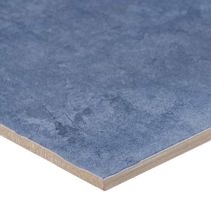 Alesso 8x8 Moroccan Matte Encaustic Look Porcelain Tile, Indigo