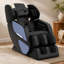 Fauteuil inclinable de massage chauffant bleu