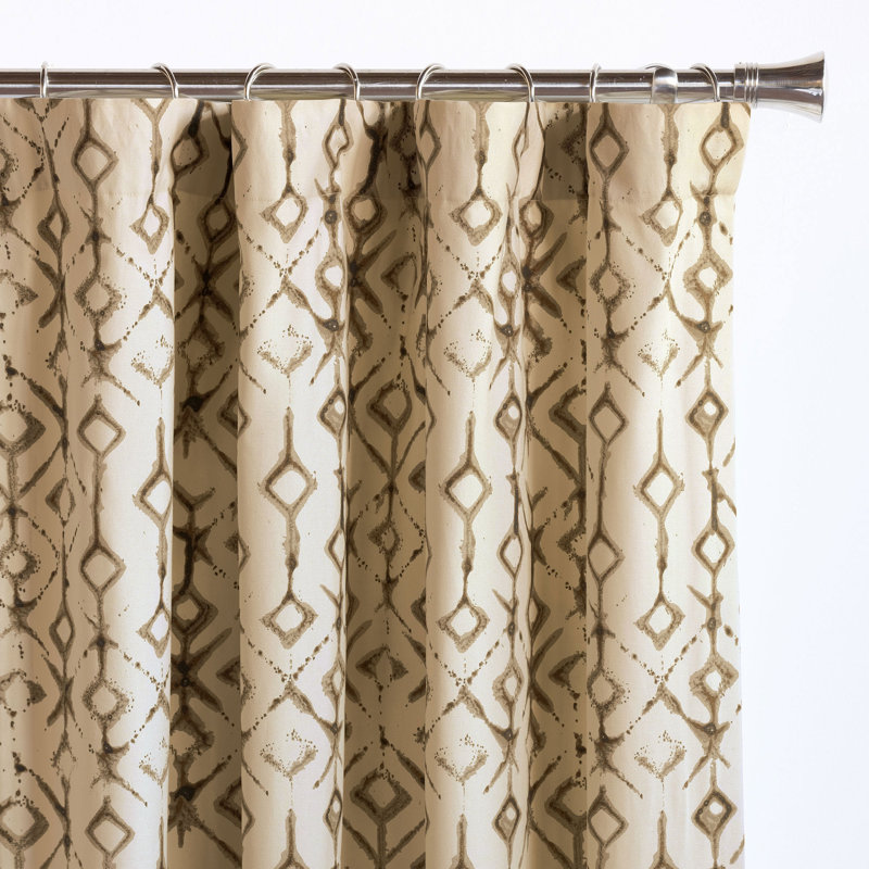 Yara 100% Cotton Room Darkening Curtain Single Panel, 48" W x 96" L