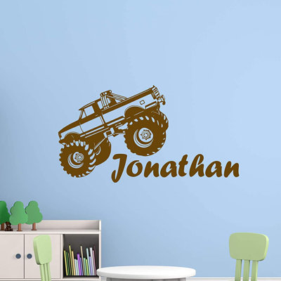 Adhésif décoratif grand camion personnalisé