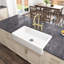 White Undermount Apron Sink, Ceramic Deep, Single Bowl Kitchen, And Stain-, Deep Undermount, Farm
