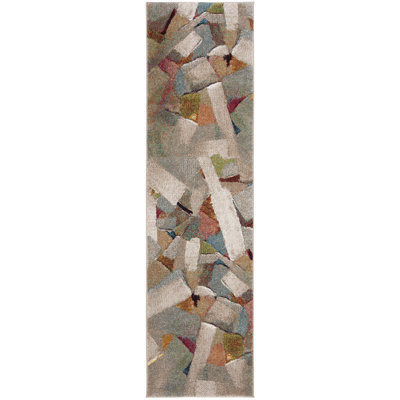 Tapis gris / beige Asumi