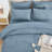 Andency Grayish Blue Full Size Comforter Set with Sheets - 7 Pieces Bed in a Bag Boho Tufted Fluffy Bedding Sets Soft Lightweight Full Bed Set with Comforter, Sheets, Pillowcases & Shams-124621820-124621808