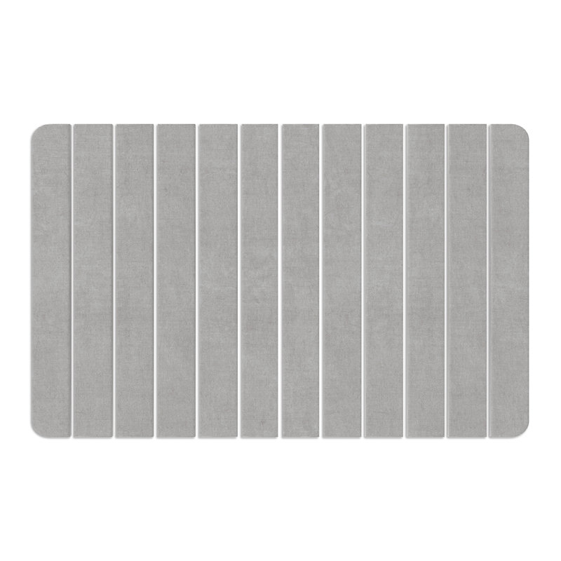 Tapis de cuisine Dianeli, Rectangle 1 pi 9 po x 2 pi 10 po, Gris