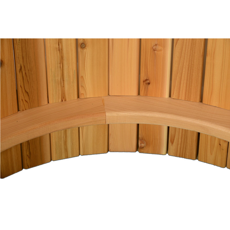 Ellipse Outdoor Shower in Clear Cedar