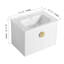 Meuble-lavabo à fermeture en douceur de 28 pouces avec lavabo, peu encombrant et durable pour les petites salles de bain-116332461